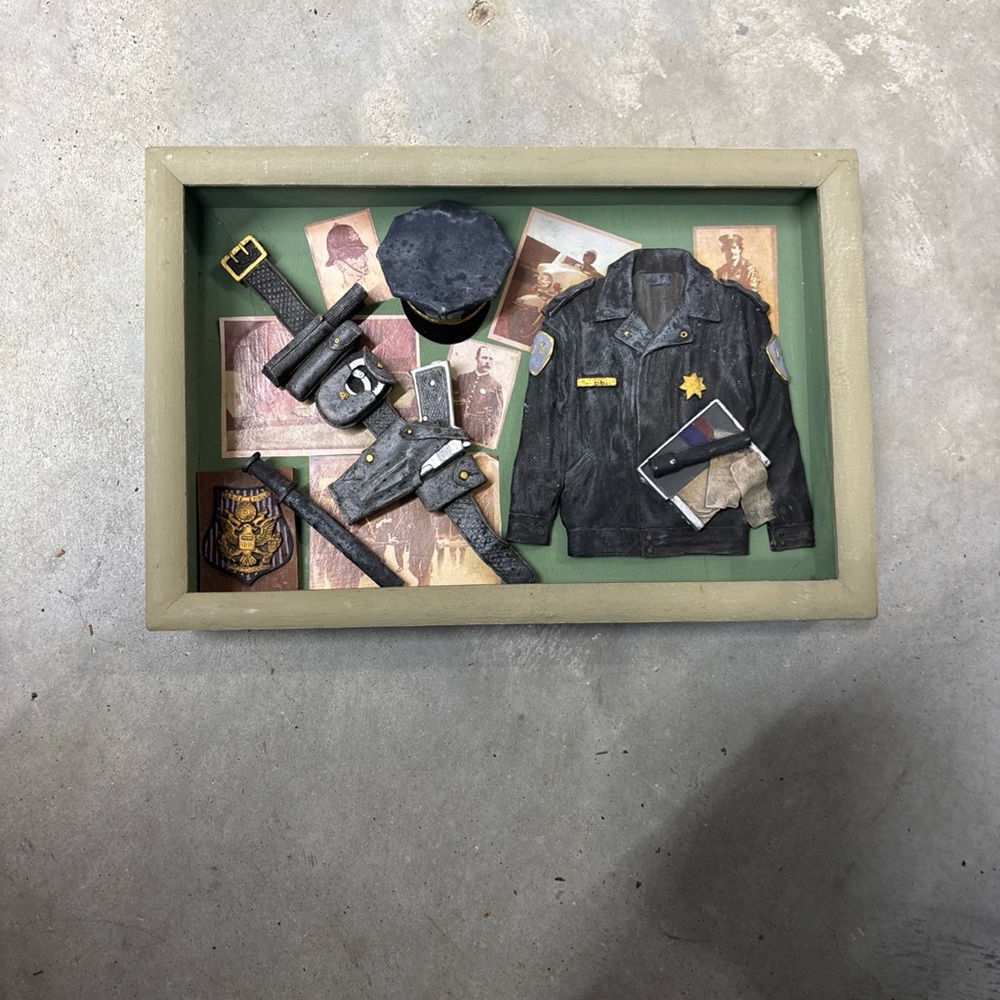 Antique Police Shadow Box